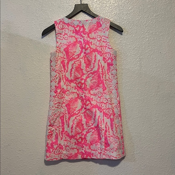 BOGO Lilly Pulitzer pink white shell dress size 14 - Picture 3 of 3